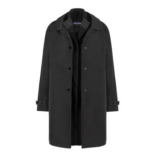 NWT JANE POST BLACK 3-IN-1 LORO PIANA WOOL DOUBLE COAT JACKET $1250 SZ XL